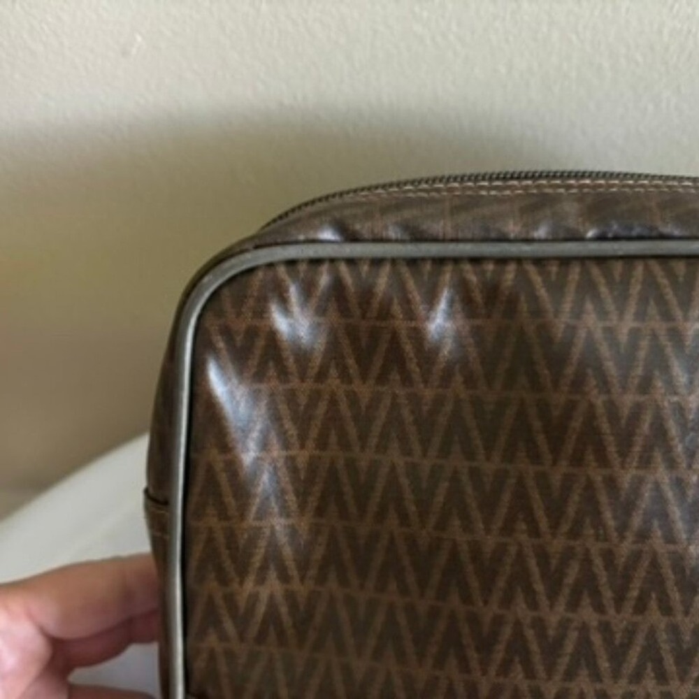 Mario Valentino‎ Clutch Bag Brown PVC - Picture 11 of 16